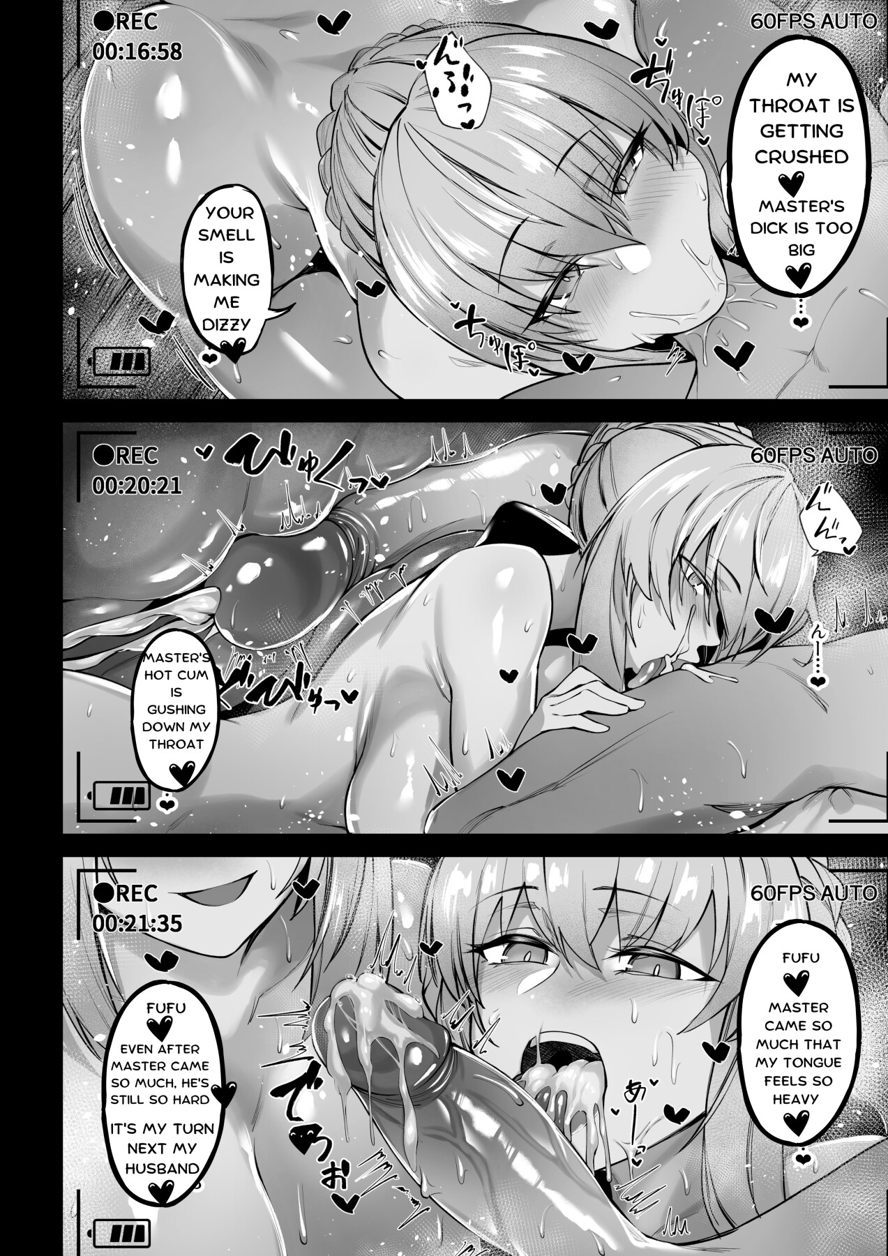 Hentai Manga Comic-Morgan and Her Sister's (Artoria Alter) Semen Squeezing Diary-Read-12